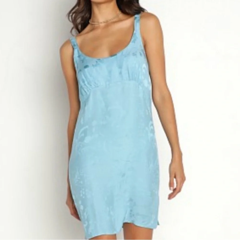 Spell Light Blue Satin Chemise size Small NWT‎